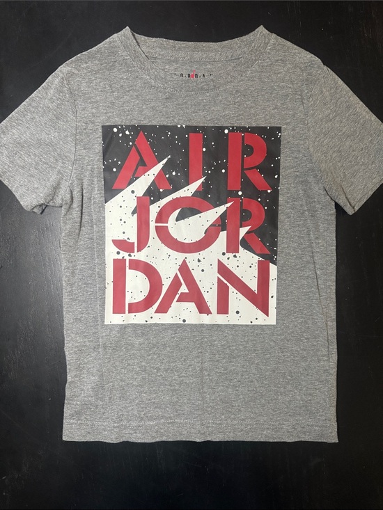 Jordan Other - Jordan Gray Short-Sleeve Tee with Red and Black Graphic